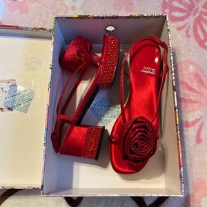 NIB Jeffery Campbell Trendsettr red rose heels!